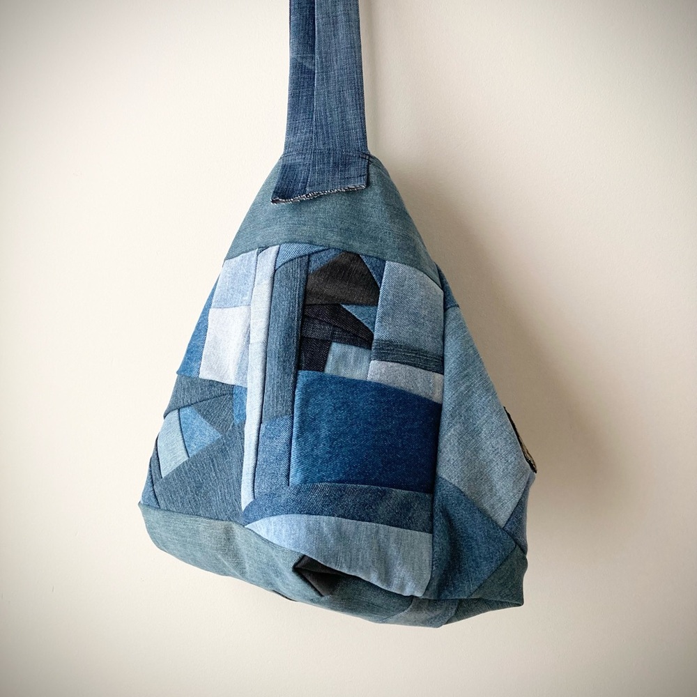 joodito origami japanese dumpling bag sling oversized slouchy hobo crossbody eco - Picture 2 of 10